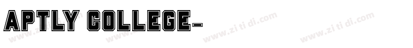 Aptly College字体转换